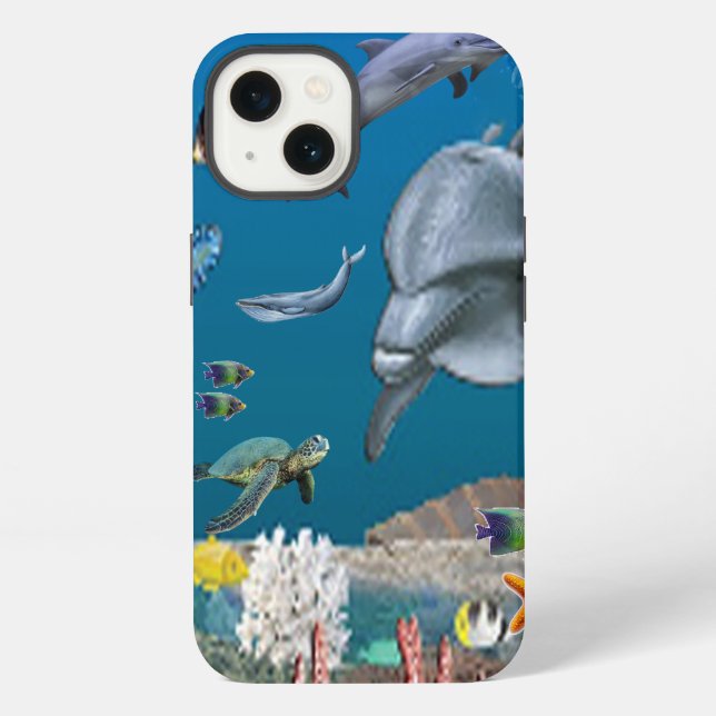 Dolpins  iphone case (Back)