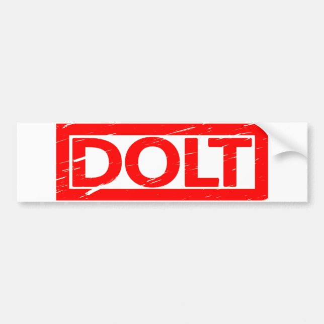 Dolt Stamp Bumper Sticker (Front)