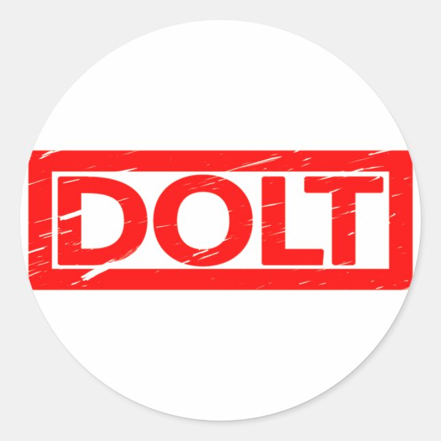 Dolt Stamp Classic Round Sticker (Front)