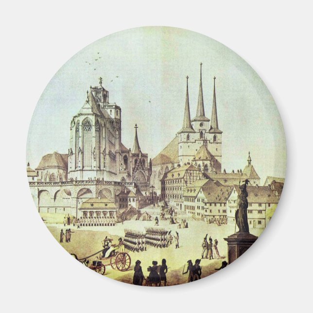 Dom And Severin Church In Erfurt Details By Ramée Magnet (Front)