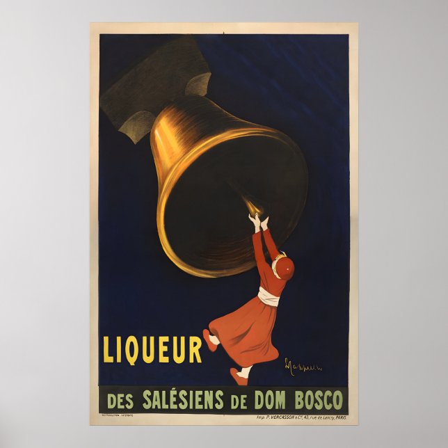 Dom Bosco Liqueur Poster - Cappiello Poster (Front)