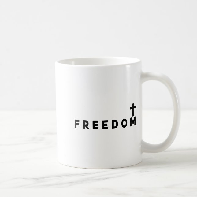 Dom Christian Cross Patriotic  Coffee Mug (Right)