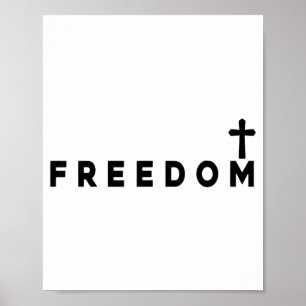 Dom Christian Cross Patriotic Poster