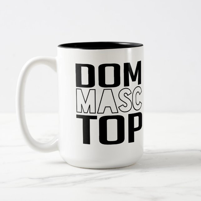 Dom Masc Top Two-Tone Coffee Mug (Left)