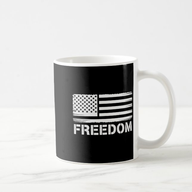 Dom Vintage America Flag  Coffee Mug (Right)