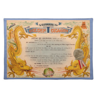 Domain of the Golden Dragon Cloth Placemat