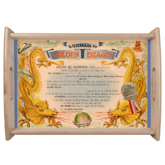 Domain of the Golden Dragon Serving Tray