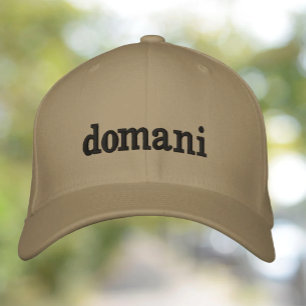 Domani (I'll get to it tomorrow) Procrastinator Embroidered Baseball Cap