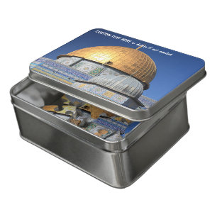 Dome of Rock, Jerusalem, custom message Jigsaw Puzzle