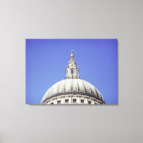 Dome of St Pauls Cathedral in London England Canvas Print