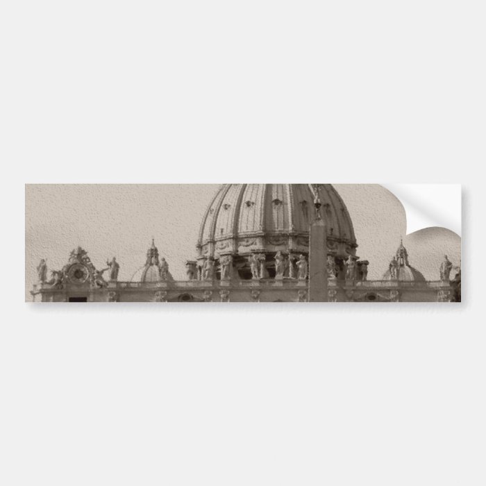 Dome of St Peters Basilica Rome Bumper Sticker