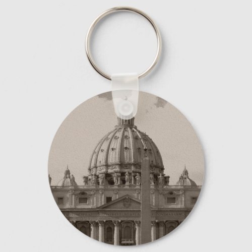 Dome of St Peters Basilica Rome Keychain