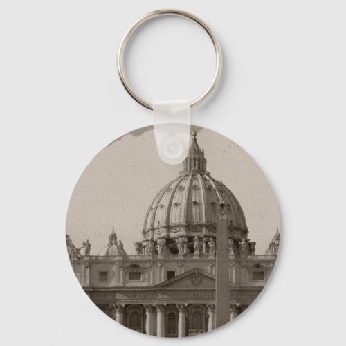 Dome of St Peters Basilica Rome Keychain