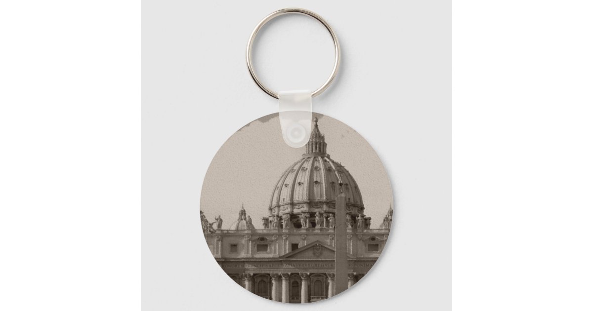 Dome of St Peters Basilica Rome Keychain Zazzle