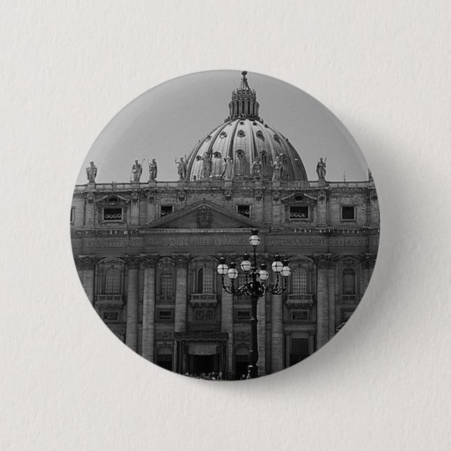 Dome of St Peters Basilica Rome Pinback Button (Front)
