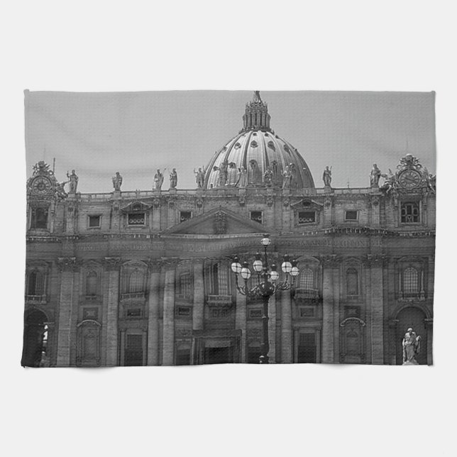 Dome of St Peters Basilica Rome Towel (Horizontal)