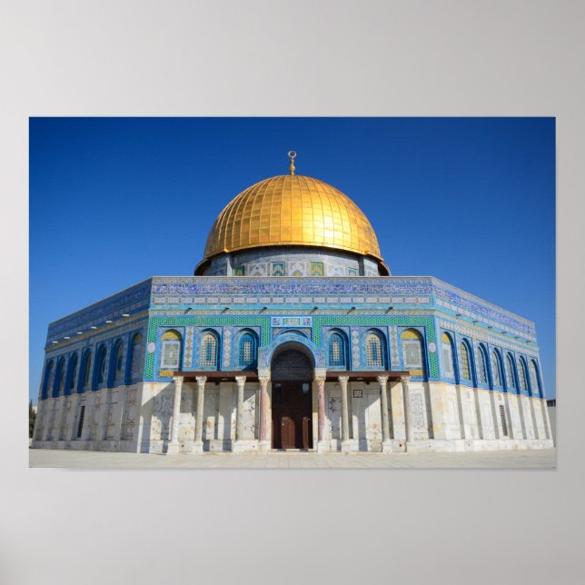 Dome of the Rock,  Al-Aqsa Mosque Poster (Front)
