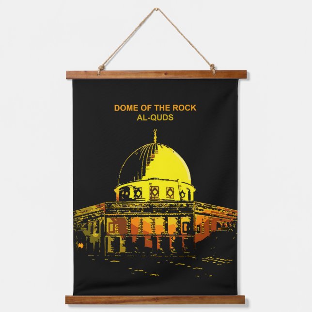 Dome of the Rock: Al-Aqsa's Heartbeat Hanging Tapestry (Front)