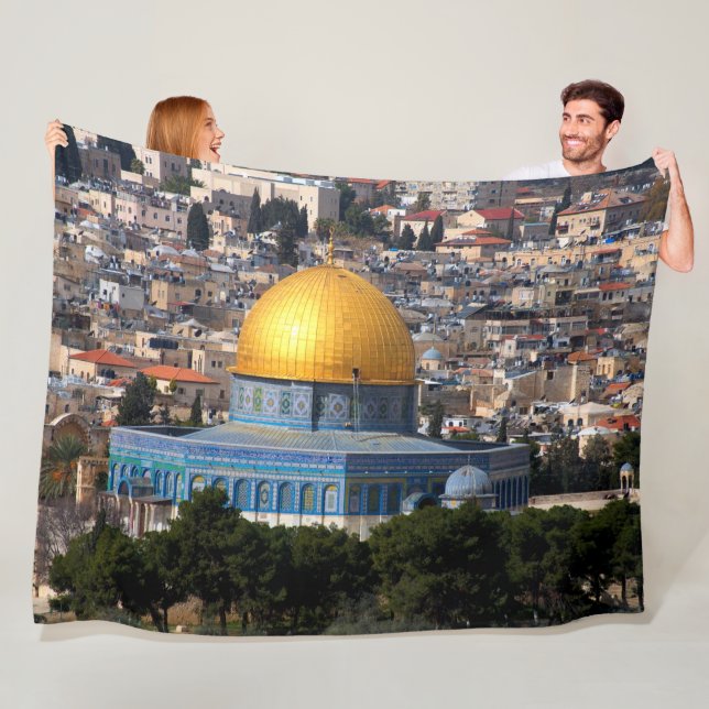 DOME of the ROCK Fleece Blanket (In Situ)