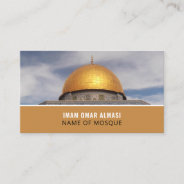 Dome Of The Rock, Islamic, Religious Business Card at Zazzle