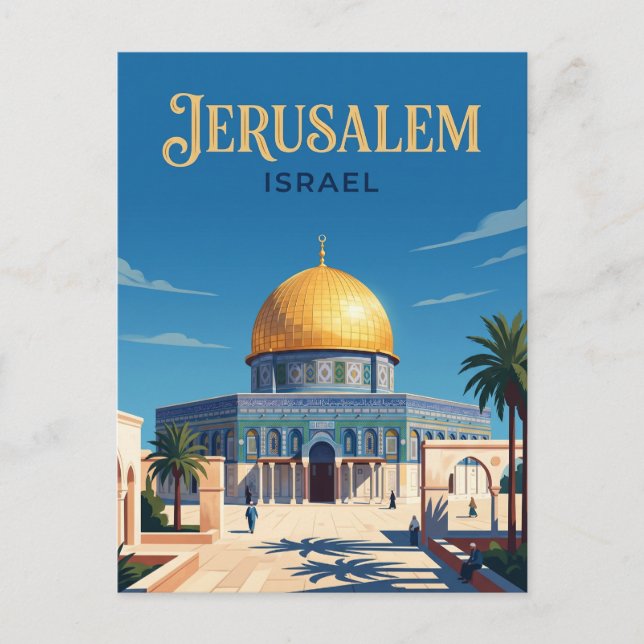 Dome of the Rock Israel Postcard (Front)