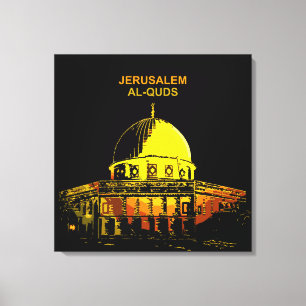 Dome of the Rock: Jerusalem "Al-Quds" Canvas Print