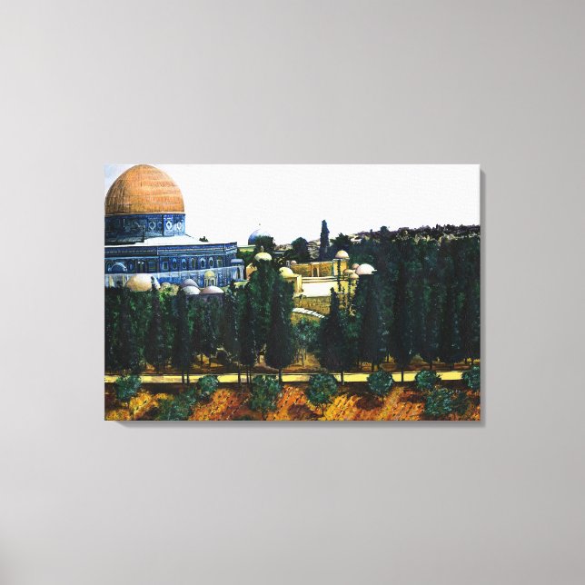 Dome Of The Rock, Jerusalem Canvas Print (Front)