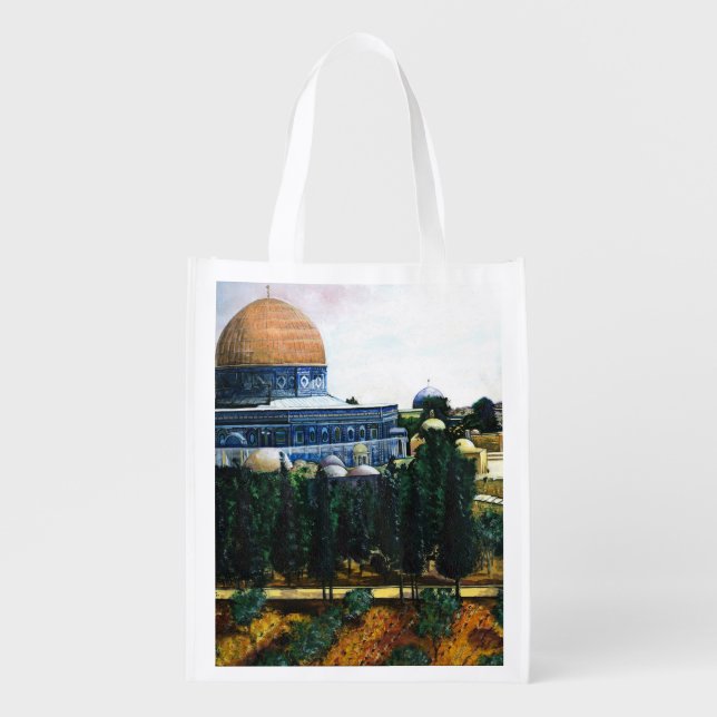 Dome of the Rock, Jerusalem Grocery Bag (Front)