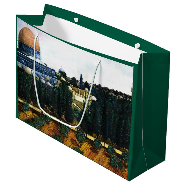 Dome of the Rock, Jerusalem Large Gift Bag (Front Angled)