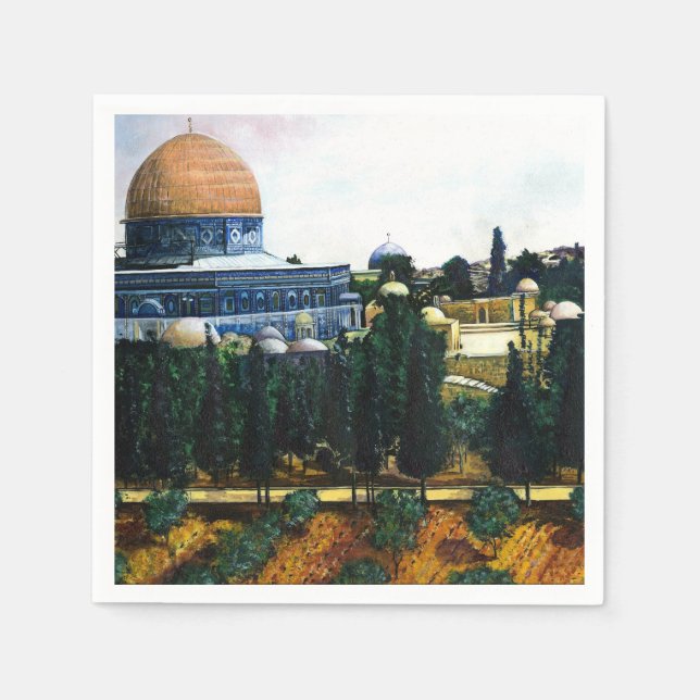 Dome of the Rock, Jerusalem Paper Napkins (Front)