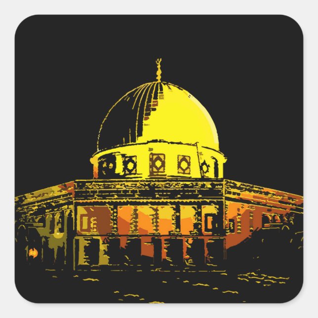 Dome of the Rock: Jerusalem’s Iconic Sticker (Front)