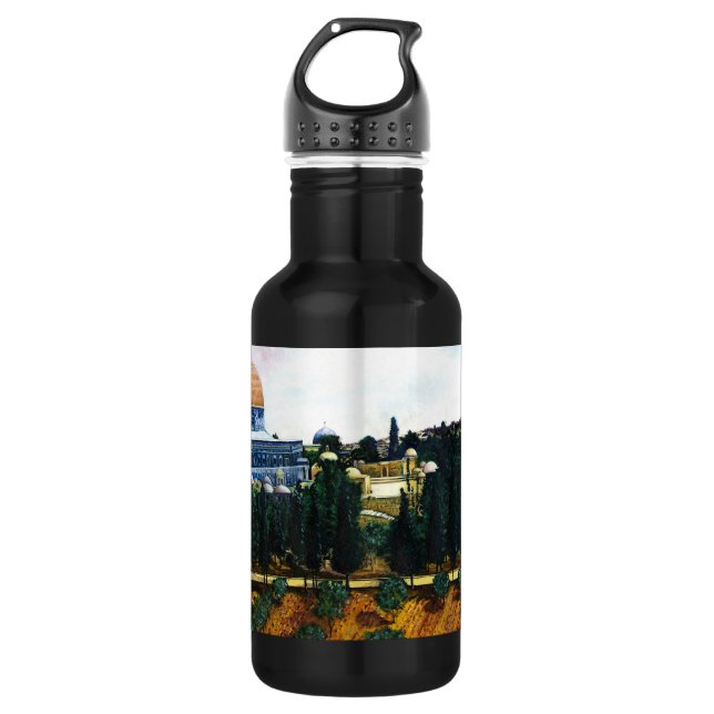 Dome of the Rock, Jerusalem Stainless Steel Water Bottle (Front)