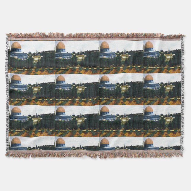 Dome of the Rock, Jerusalem Throw Blanket (Front)