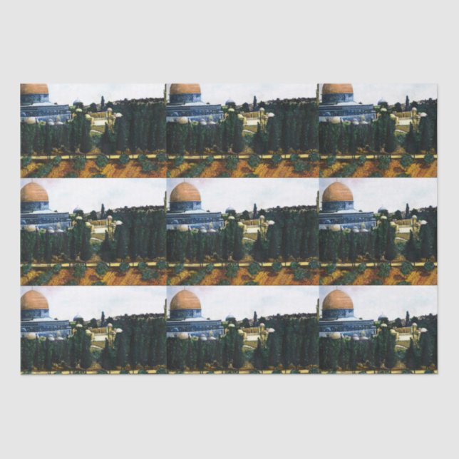 Dome of the Rock, Jerusalem Tissue Paper (Front)