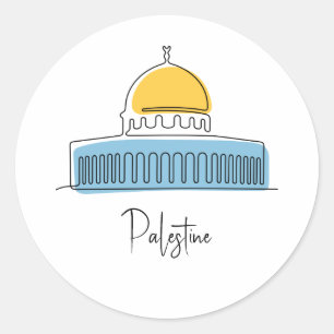 Dome of the Rock Palestine Classic Round Sticker
