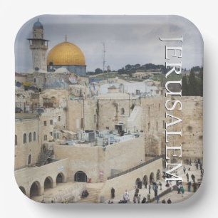 Dome of the Rock Western Wall Plaza, Jerusalem Paper Plates