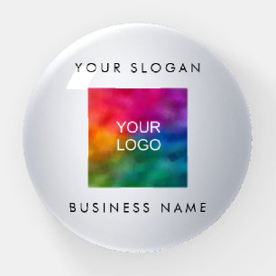 Dome Paperweight Silver Look Add Company Logo