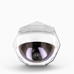 Dome surveillance camera acrylic award<br><div class="desc">Dome surveillance camera isolated on white background</div>