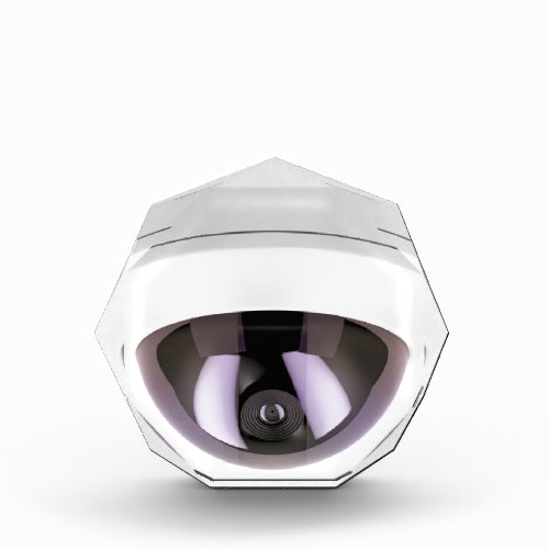 Dome surveillance camera acrylic award