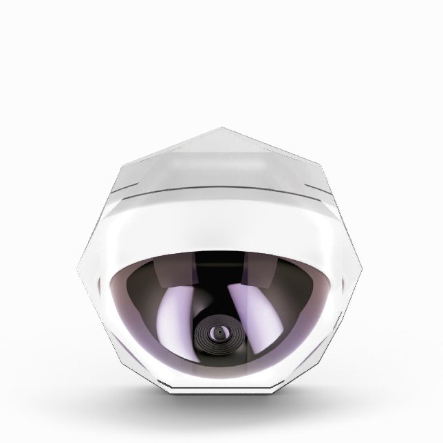 Dome surveillance camera acrylic award (Front)