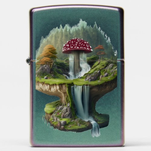 Domed Amanita Muscaria Forest Zippo Lighter