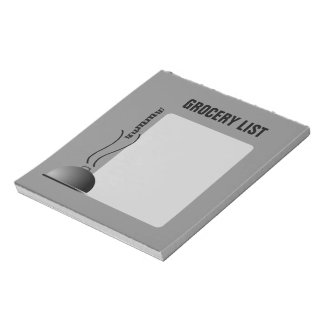 Domed Serving Platter Grocery List Notepad