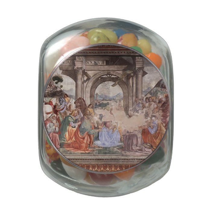 Domenico Ghirlandaio Adoration of the Magi Glass Jar