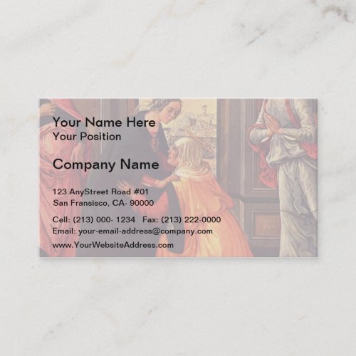 Domenico Ghirlandaio- The Visitation Business Card Templates