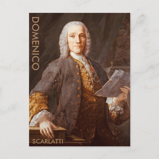 Domenico Scarlatti Postcard (Front)