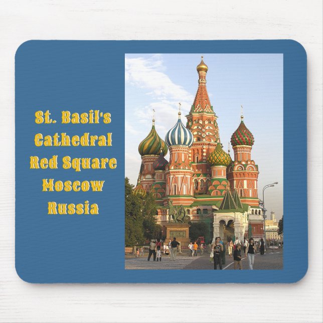 "DOMES OF ST. BASIL'S, MOSCOW" MOUSE MAT/MOUSEPAD MOUSE PAD (Front)