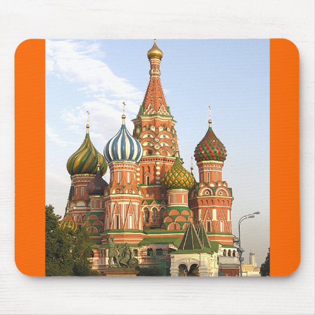 "DOMES OF ST. BASIL'S, MOSCOW" MOUSE MAT/MOUSEPAD MOUSE PAD (Front)