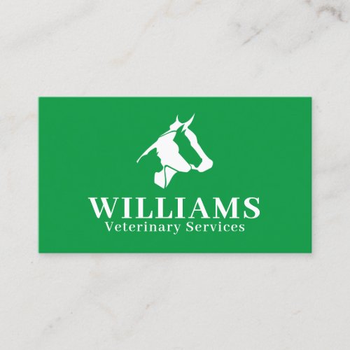 Domestic animals silhouette logo cover business card