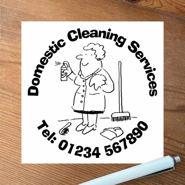 Domestic Cleaning Services Rubber Stamp (Creator Uploaded)
