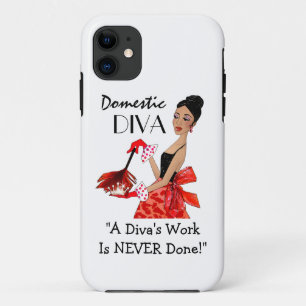 "Domestic Diva" (African American Diva) iPhone 11 Case